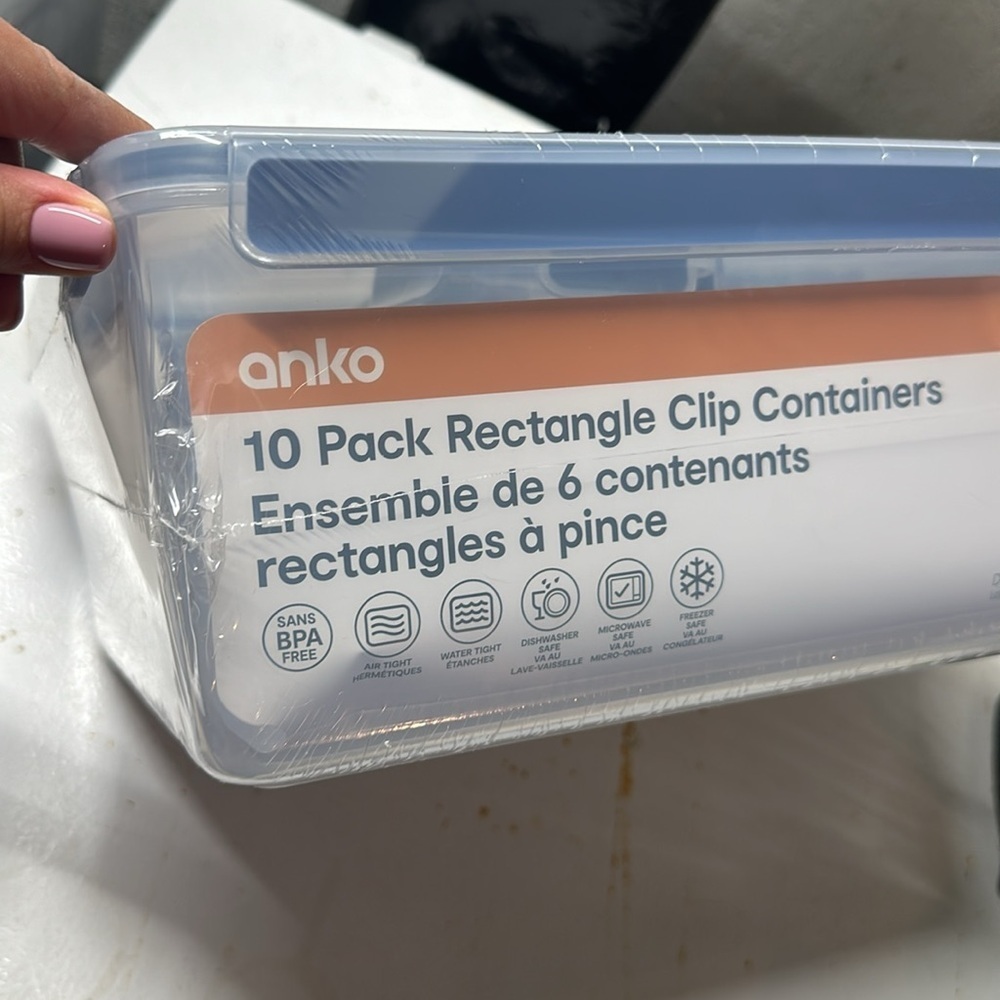 Anko
10-Pack Rectangle Clip Containers - Picture 3 of 4